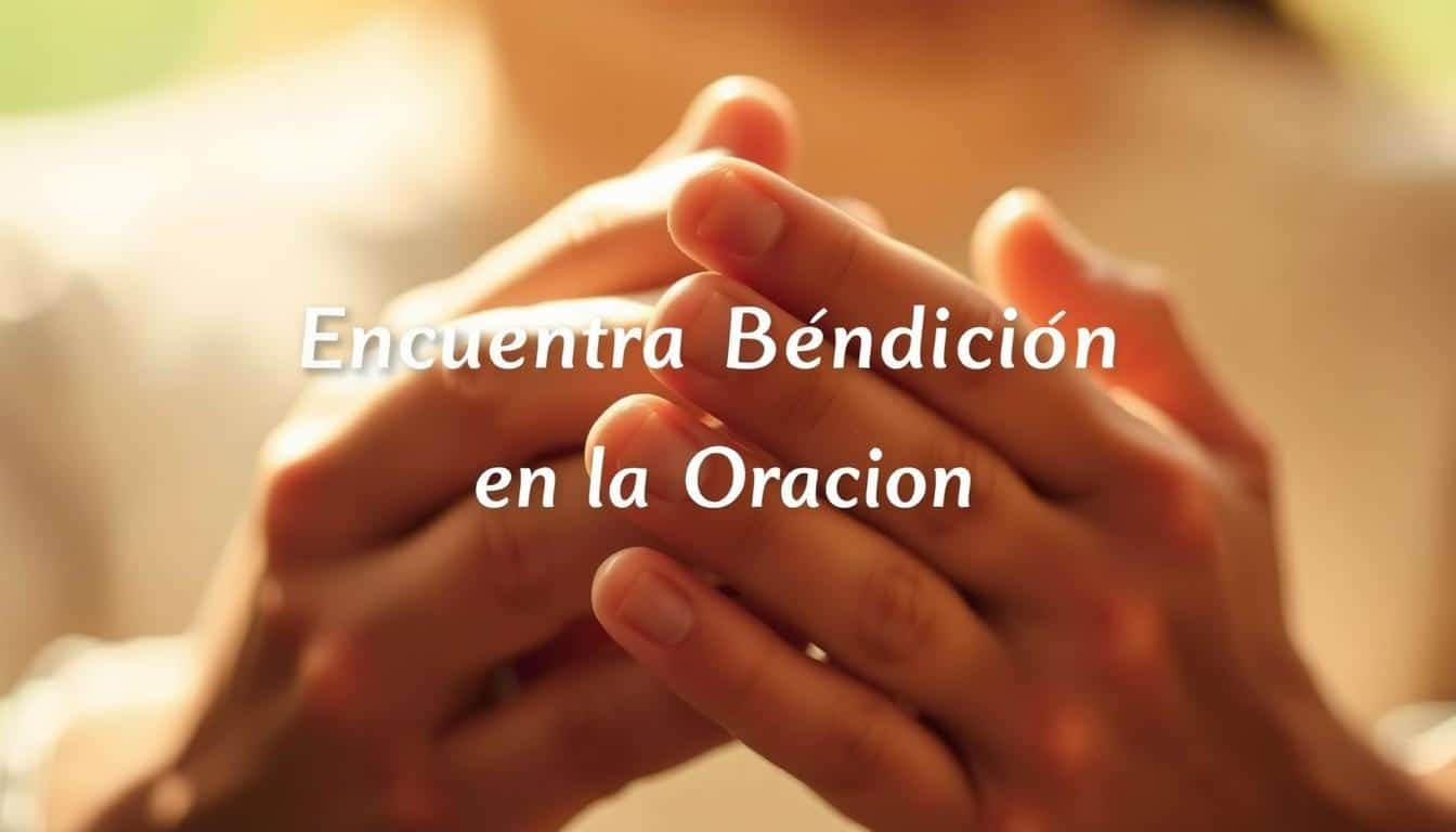 bendición en la oración