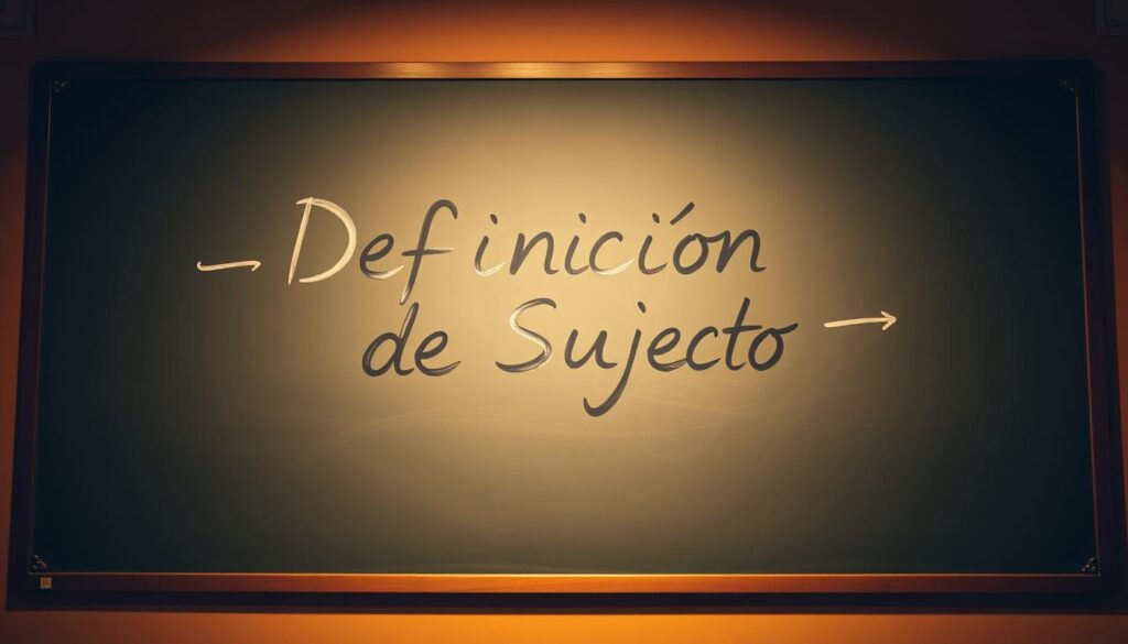 definición de sujeto