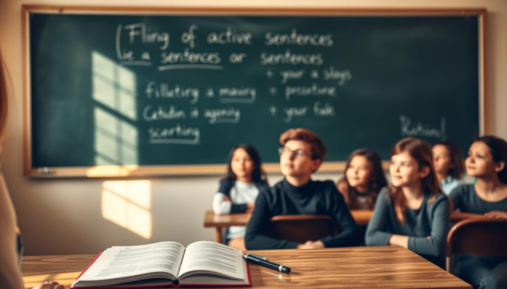 explicación de oraciones activas