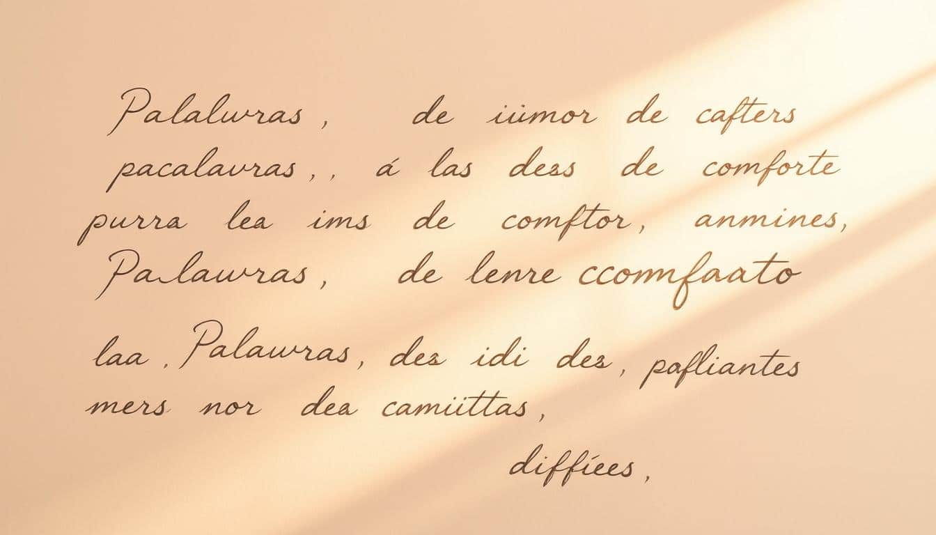 palavras de conforto